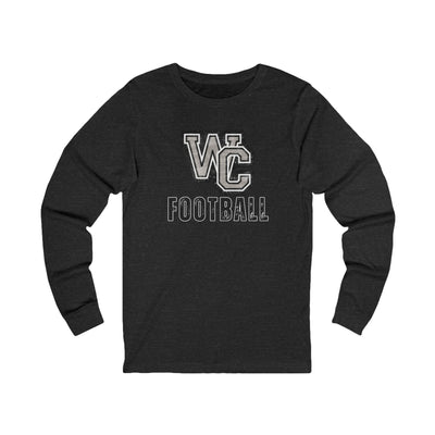 Adult Unisex Vintage Distressed Westerville Central Football Graphic Long Sleeve Soft Tee