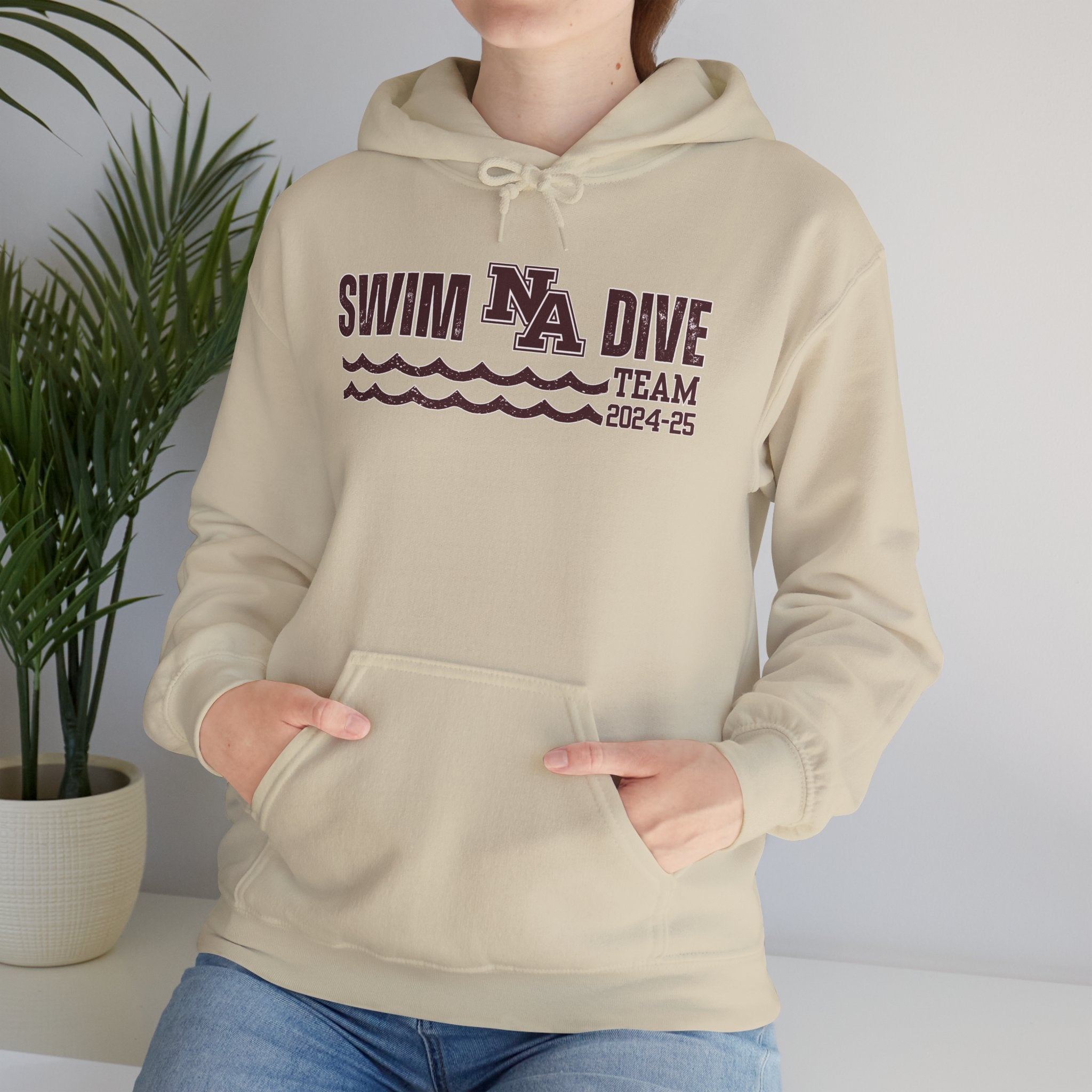 Adult Unisex Swim & Dive Winning Waves Graphic Hoodie