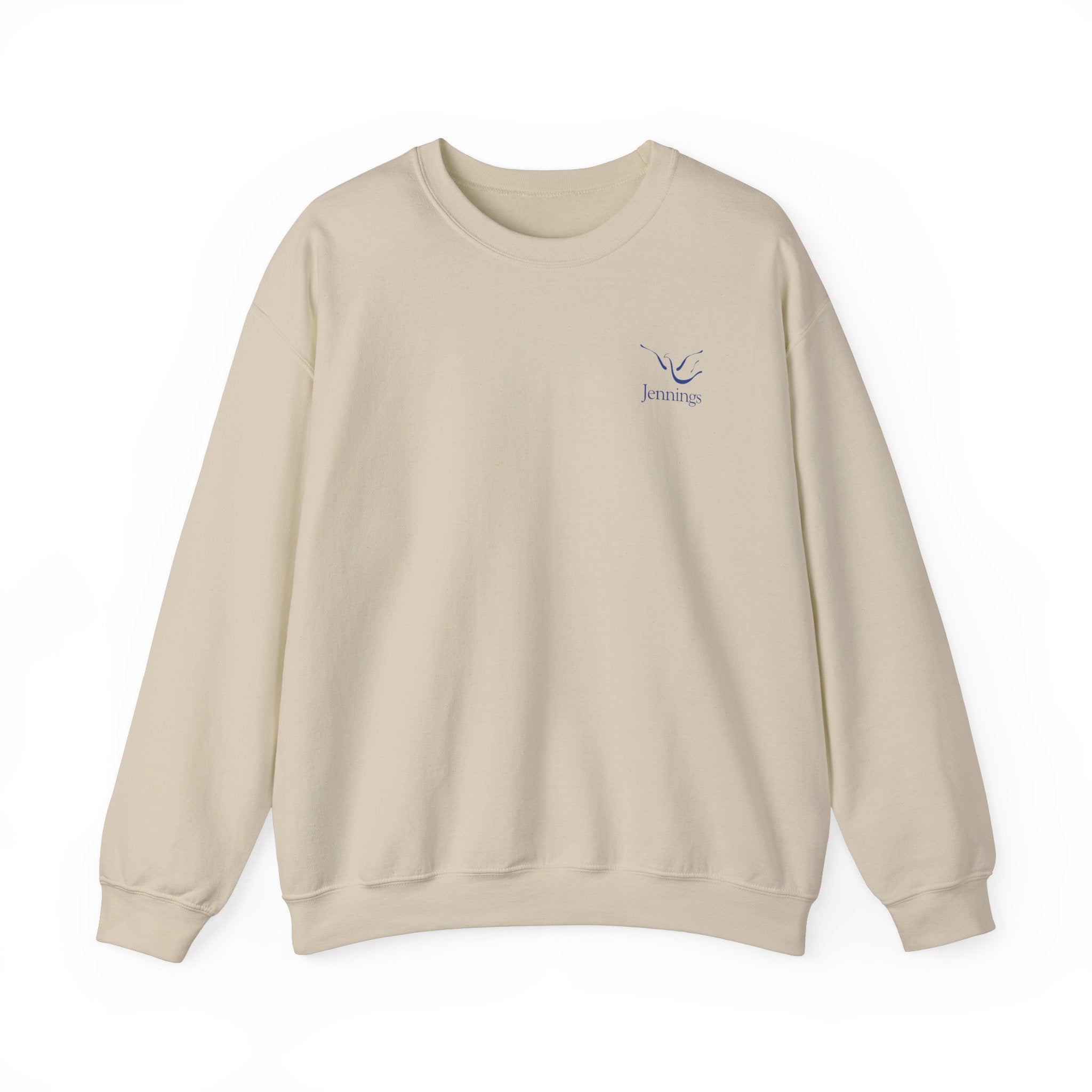 Adult Unisex Heavy Blend Sweatshirt - Blue Jennings Logo