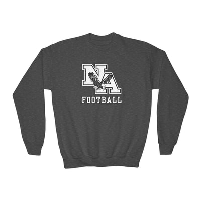 Youth Classic Logo White Football Graphic Sweatshirt