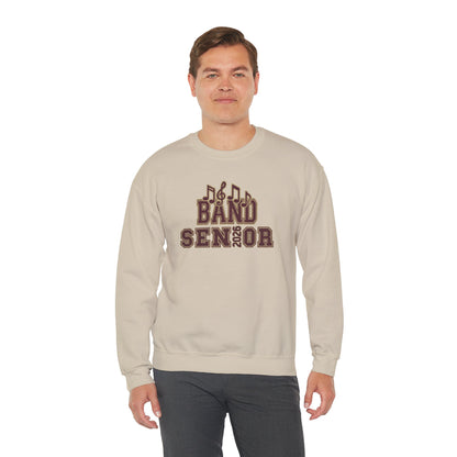 Adult Unisex Band Senior Musical Note Graphic Sweatshirt