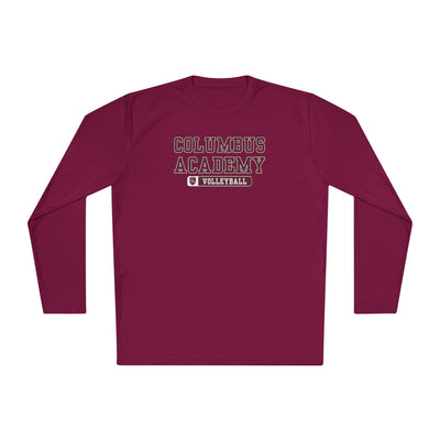 Adult Unisex Columbus Academy Volleyball Graphic Sport-Tek Competitor Performance Long Sleeve Tee