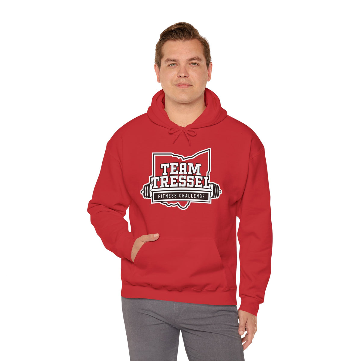 Adult Unisex Team Tressel Fitness Challenge Graphic Hoodie