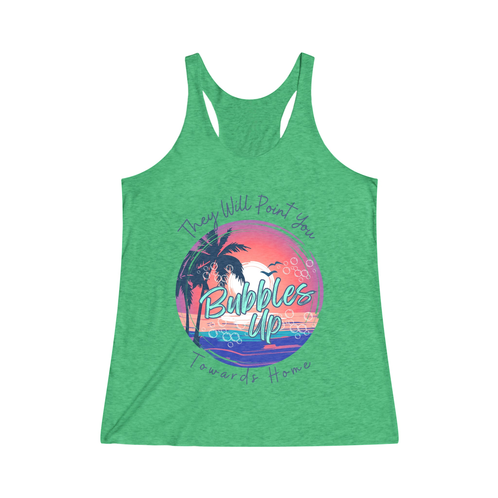 Women's Bubbles Graphic Super Soft Racerback Tank