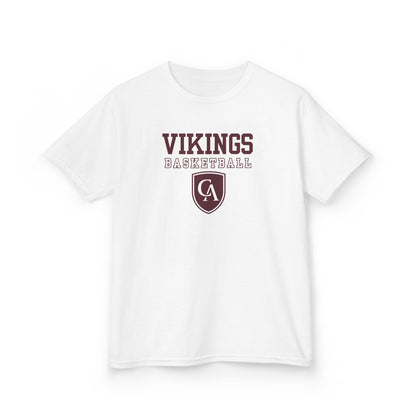 Youth Columbus Academy Vikings Basketball Graphic Short Sleeve Gildan Heavy Tee