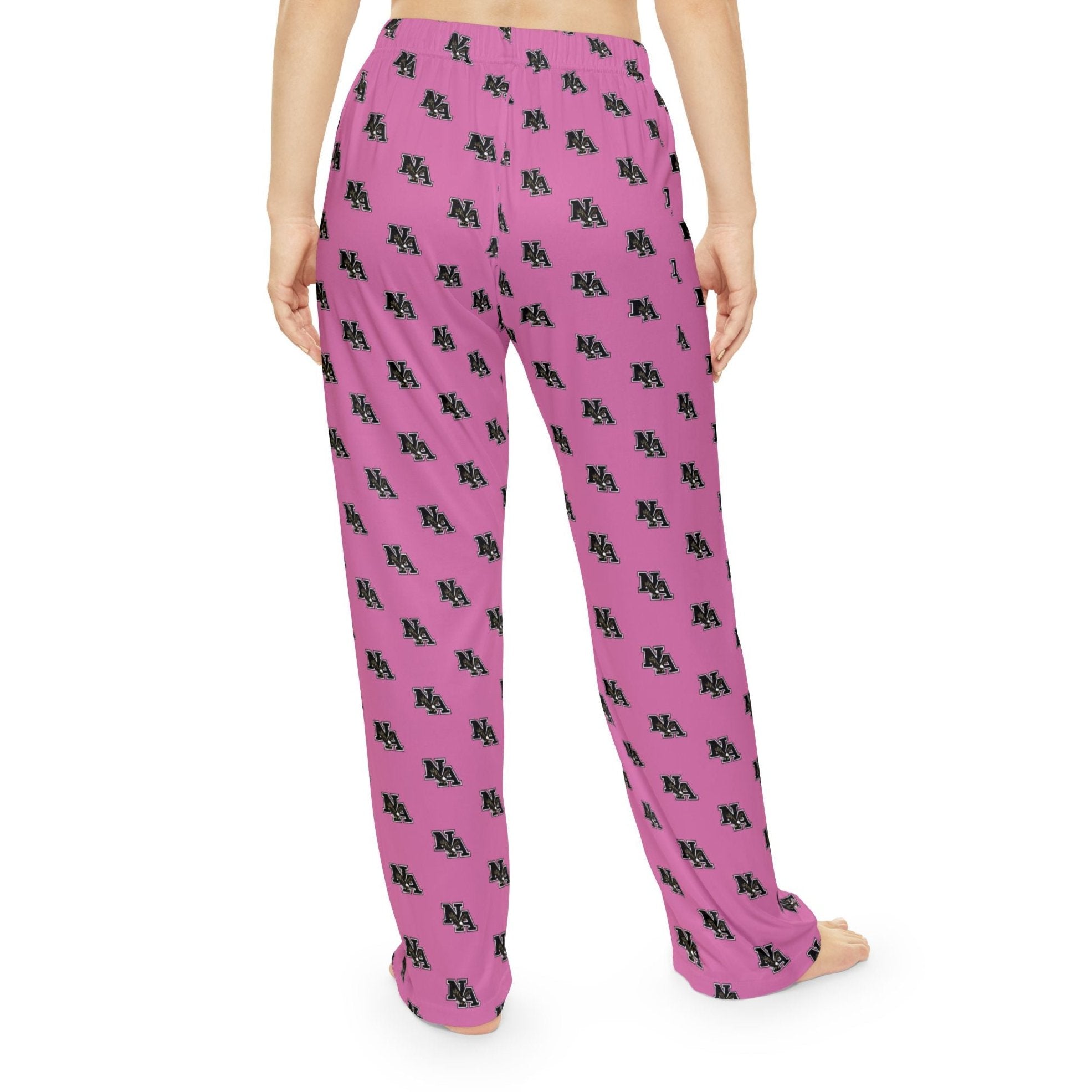 Women's Pajama Pant with Allover Classic Black Logo Print