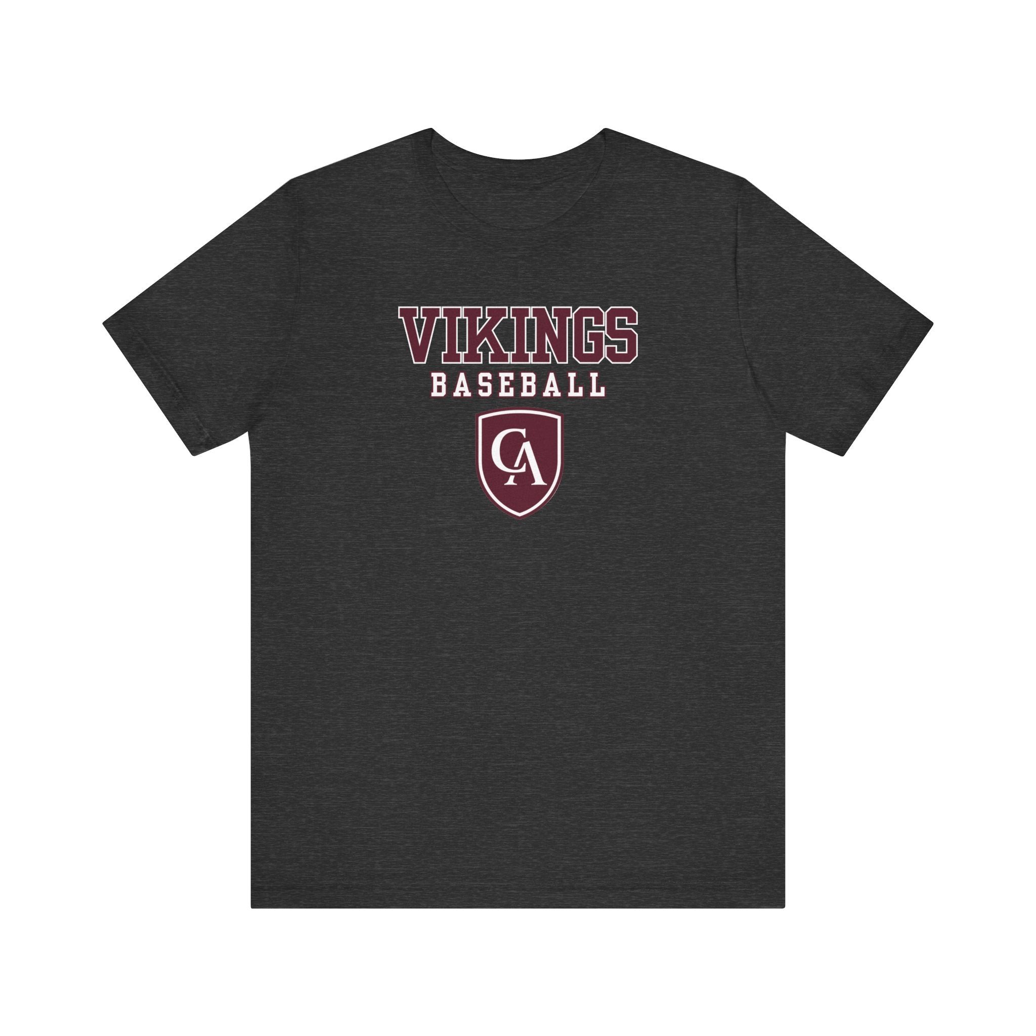 Adult Unisex Columbus Academy Vikings Baseball Graphic Short Sleeve Bella + Canvas Soft Tee