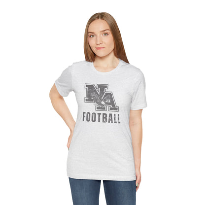 Adult Unisex New Albany Distressed Vintage Football Logo Graphic Short Sleeve Soft Tee