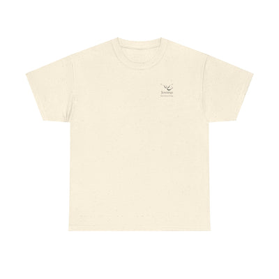 Adult Unisex Heavy Cotton Short Sleeve Tee - Black Notre Dame Village Jennings Logo