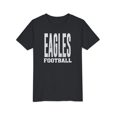 Youth New Albany Football Distressed Enlarged Graphic Short Sleeve Bella + Canvas Soft Tee