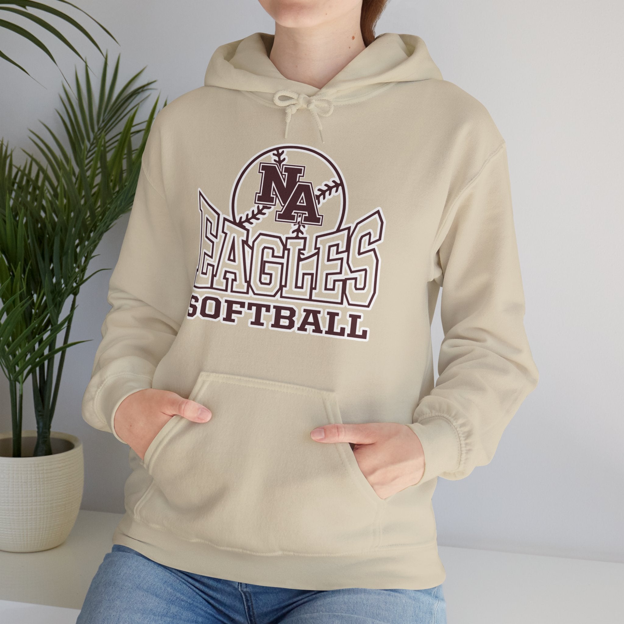 Adult Unisex NA Eagles Softball Graphic Hoodie