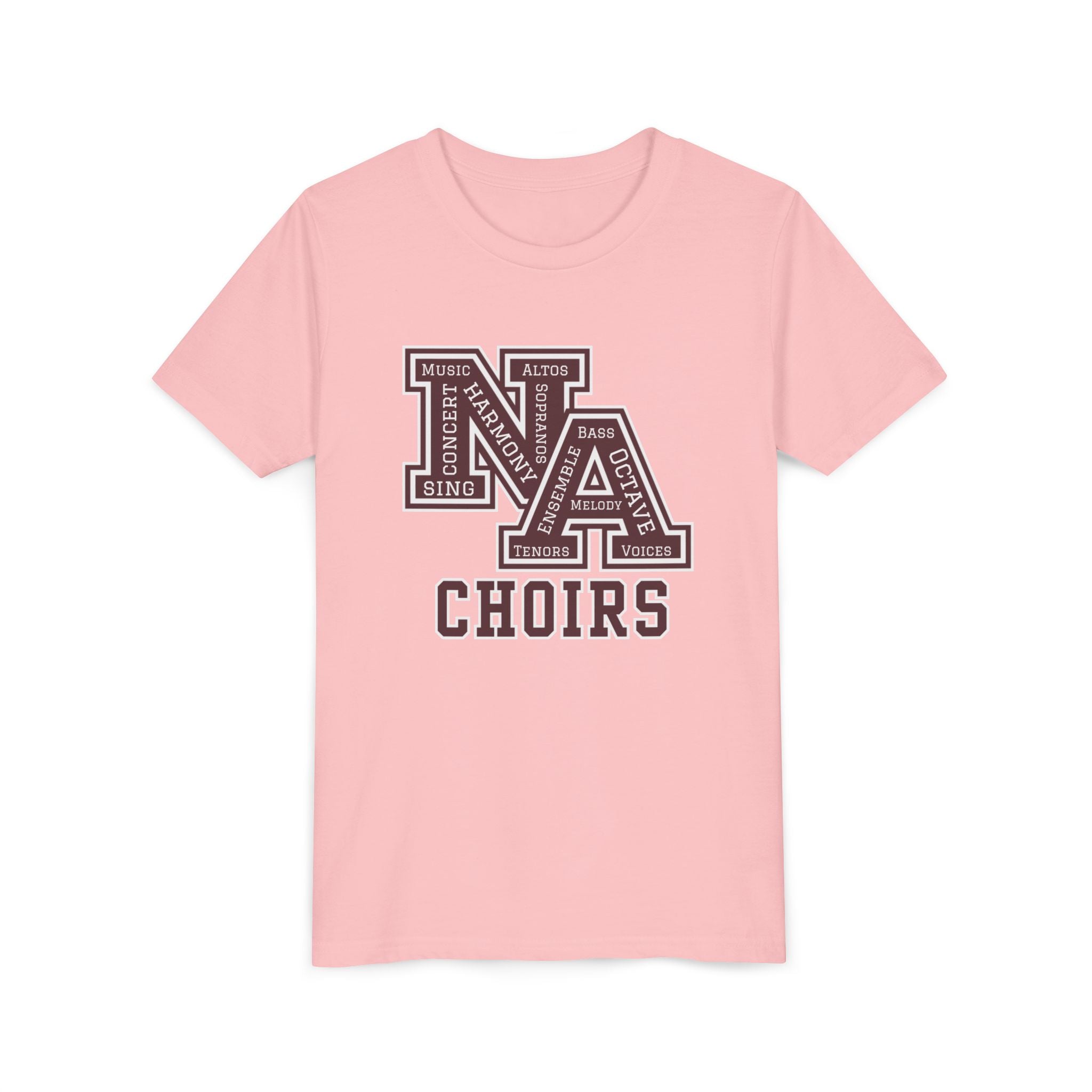 Youth Choirs Words NA Logo Graphic Short Sleeve Soft Tee