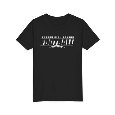 Youth Brooke High Bruins Goal Line Graphic Short Sleeve Soft Tee