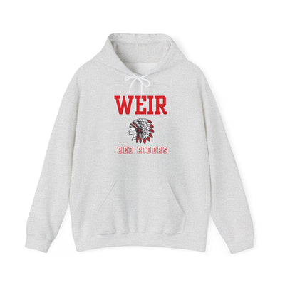 Adult Unisex Weir Red Riders Classic Mascot Graphic Hoodie