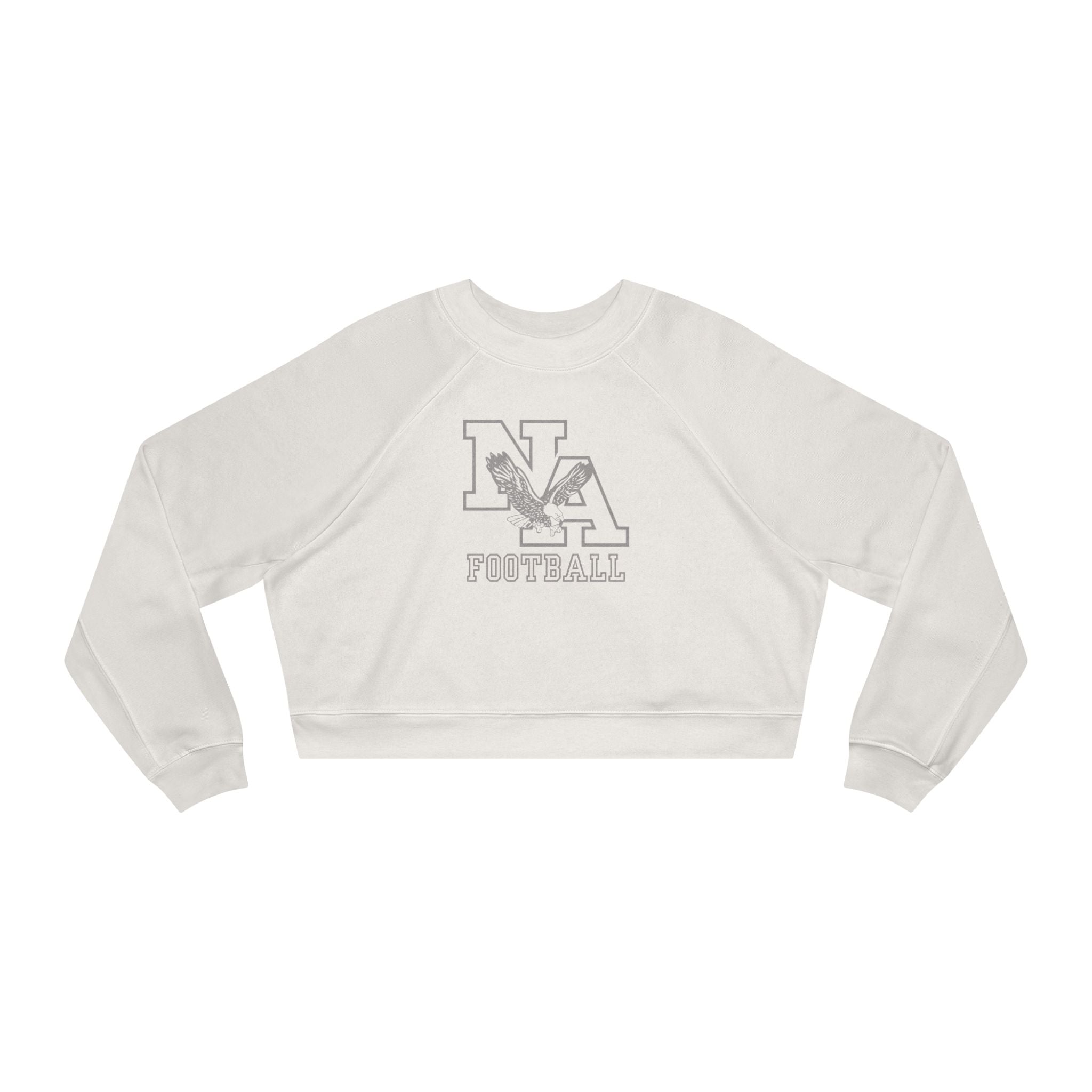 Women's New Albany Tonal Football Logo Graphic Cropped Fleece Sweatshirt