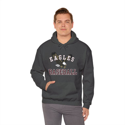Adult Unisex Flying Baseball Eagle Graphic Hoodie