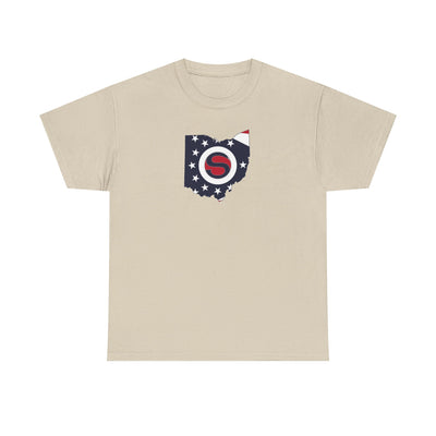 Adult Unisex Stingers Softball State Logo Graphic Short Sleeve Gildan Heavy Tee