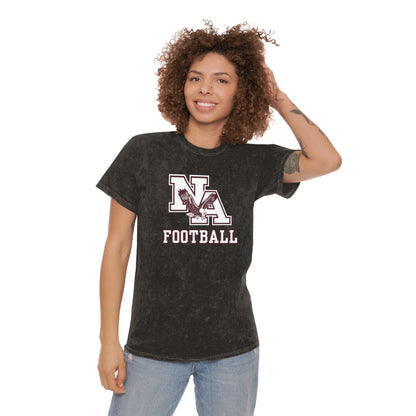 Adult Unisex Classic Logo Football Short Sleeve Mineral Wash Graphic Tee