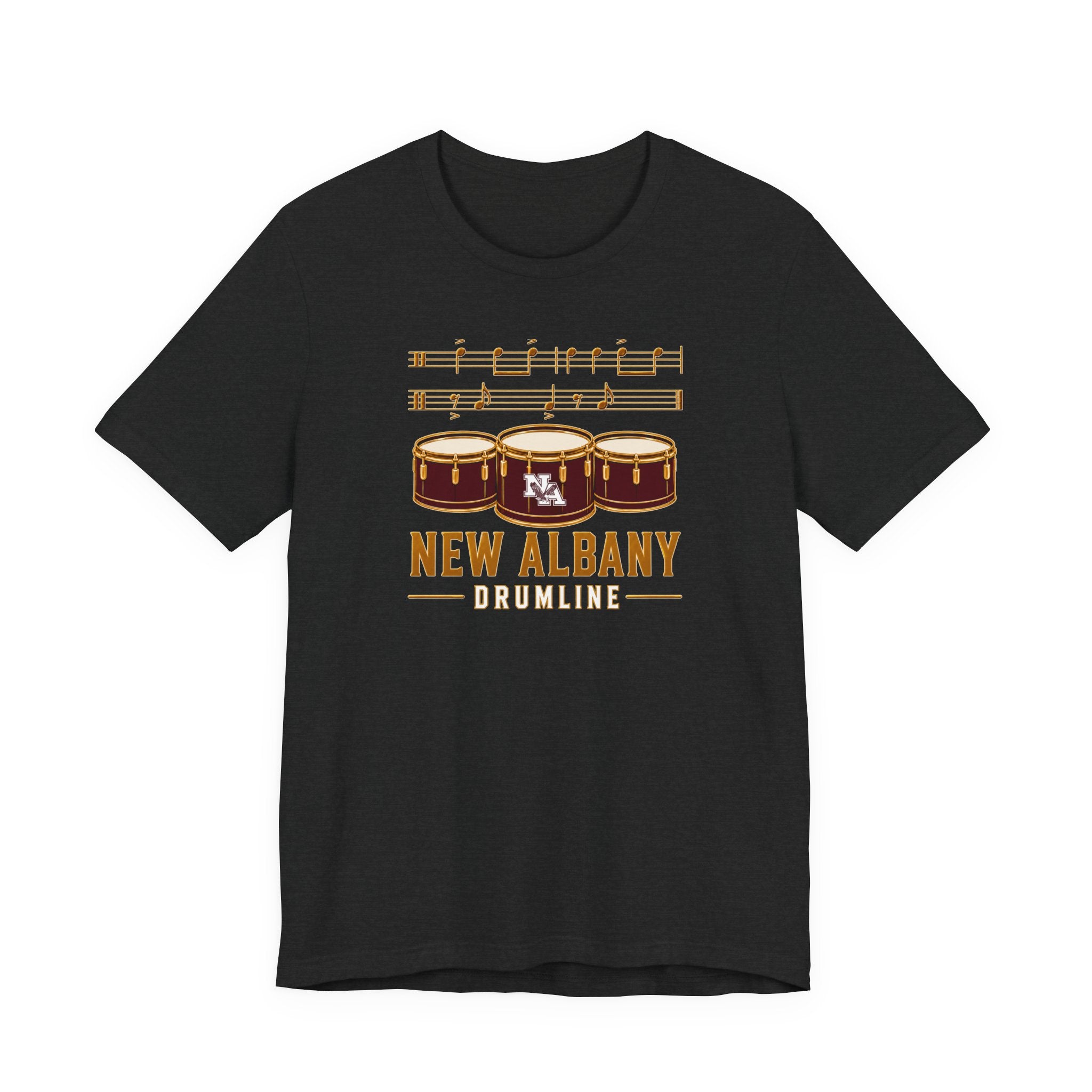 Adult Unisex New Albany Band Drumline Graphic Short Sleeve Bella + Canvas Soft Tee