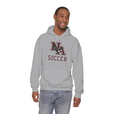 Adult Unisex New Albany Classic Maroon Soccer Logo Graphic Hoodie