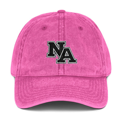 Adult Unisex Vintage Mineral Washed Cap with Classic NA Embroidery