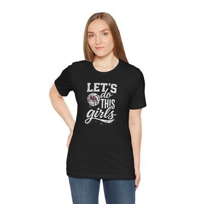 Adult Unisex New Albany Eagles Let's Do This Girls Graphic Short Sleeve Soft Tee