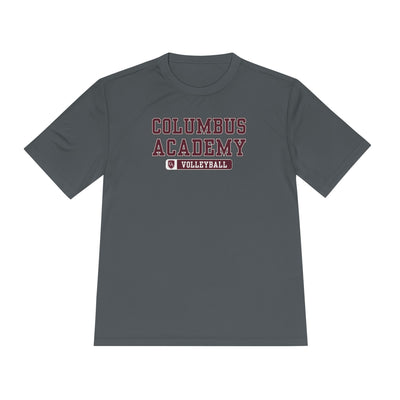 Adult Unisex Columbus Academy Volleyball Graphic Sport-Tek Competitor Performance Tee