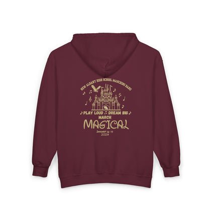 Adult Unisex NAHS Marching Band March Magical Graphic Full-Zip Sweatshirt