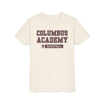 Youth Columbus Academy Basketball Graphic Short Sleeve Bella + Canvas Soft Tee