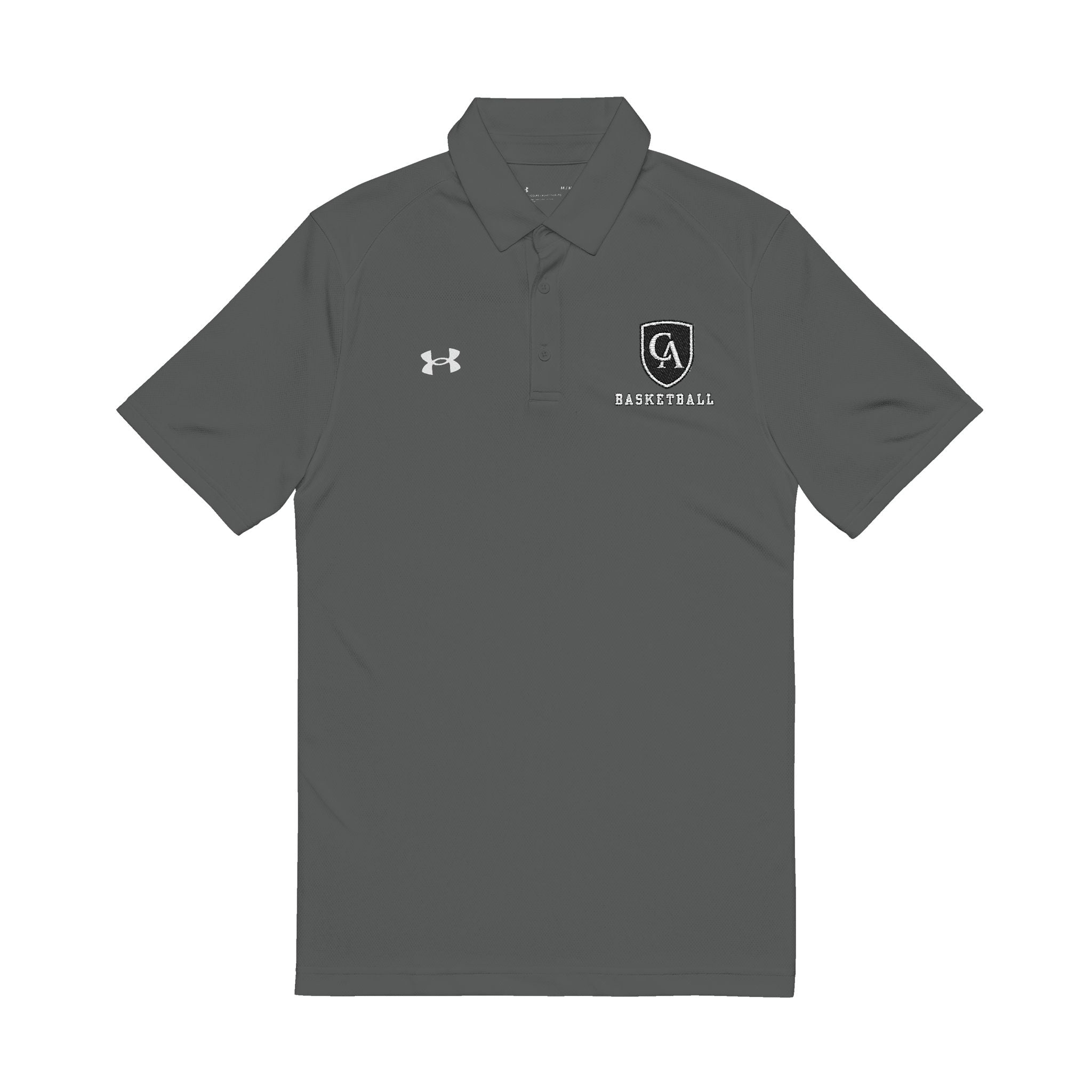 Adult Unisex Columbus Academy Vikings Basketball Under Armour Performance Polo with Logo Embroidery