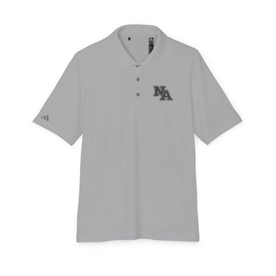 Adult Unisex Adidas Performance Polo with Classic Black Logo Embroidery
