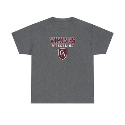 Adult Unisex Columbus Academy Vikings Wrestling Graphic Short Sleeve Gildan Heavy Tee