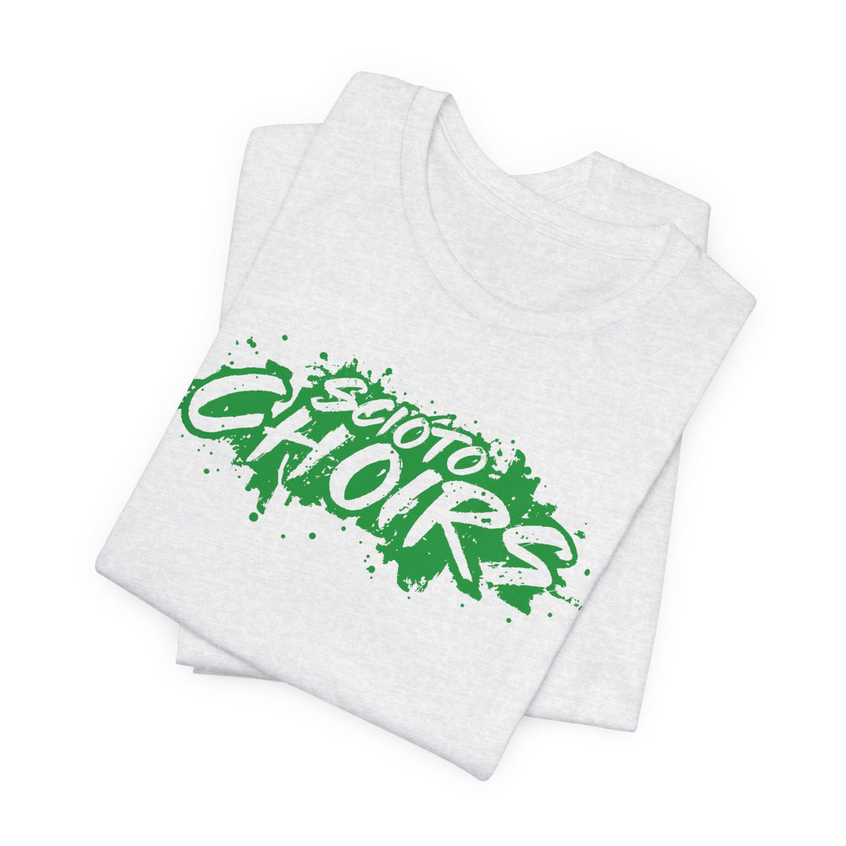 Adult Unisex Dublin Scioto Choirs Paint Splatter Graphic Short Sleeve Soft Tee