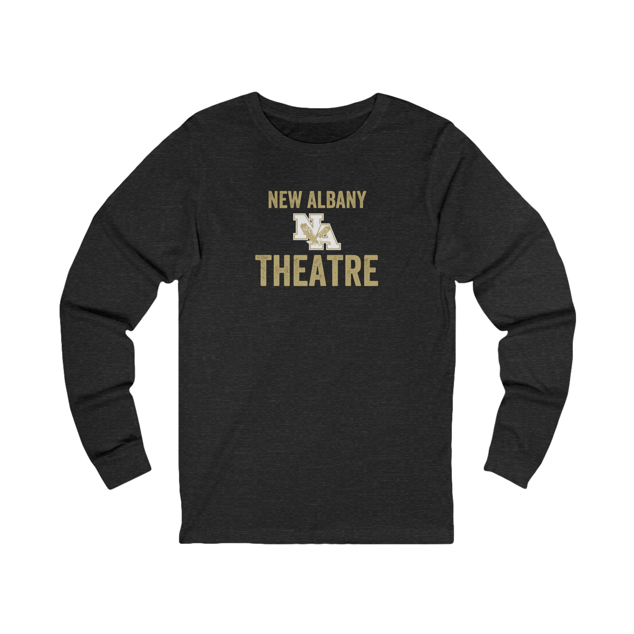 Adult Unisex Vintage Distressed New Albany Theatre Graphic Long Sleeve Soft Tee