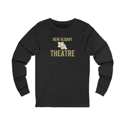 Adult Unisex Vintage Distressed New Albany Theatre Graphic Long Sleeve Soft Tee