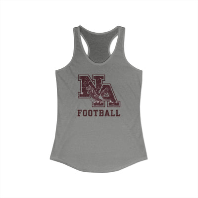 Women's New Albany Football Distressed Vintage Logo Graphic Next Level Racerback Tank