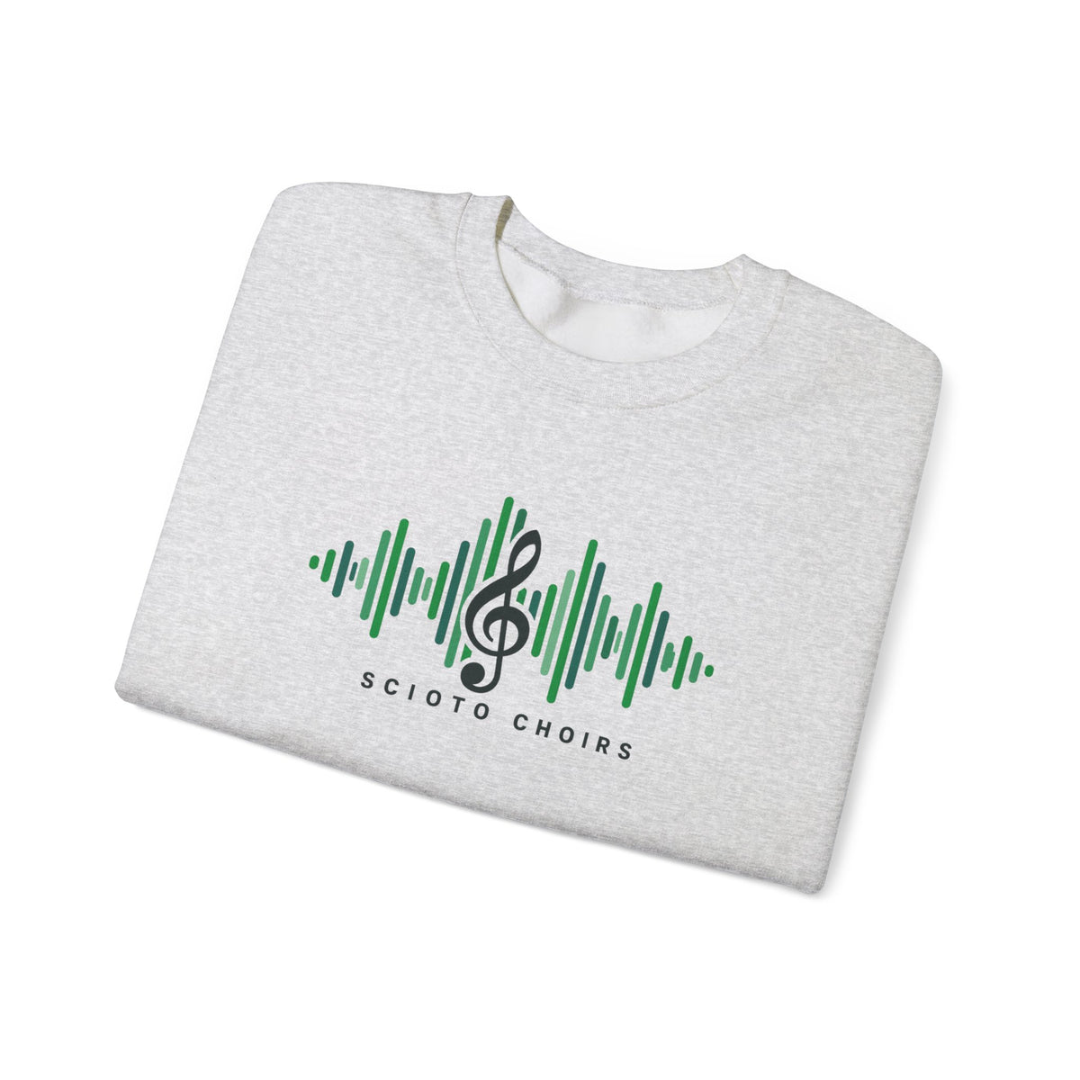 Adult Unisex Dublin Scioto Choirs Sound Wave Graphic Sweatshirt