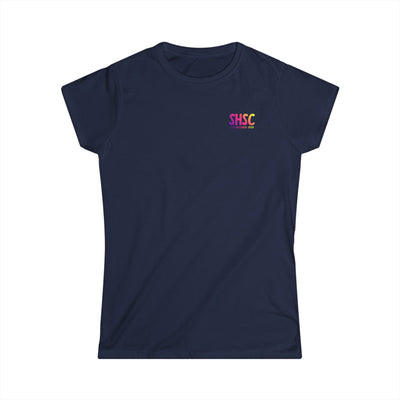 Women's South Hills Swim Club SHSC Ombre Graphic Short Sleeve Gildan Softstyle Tee