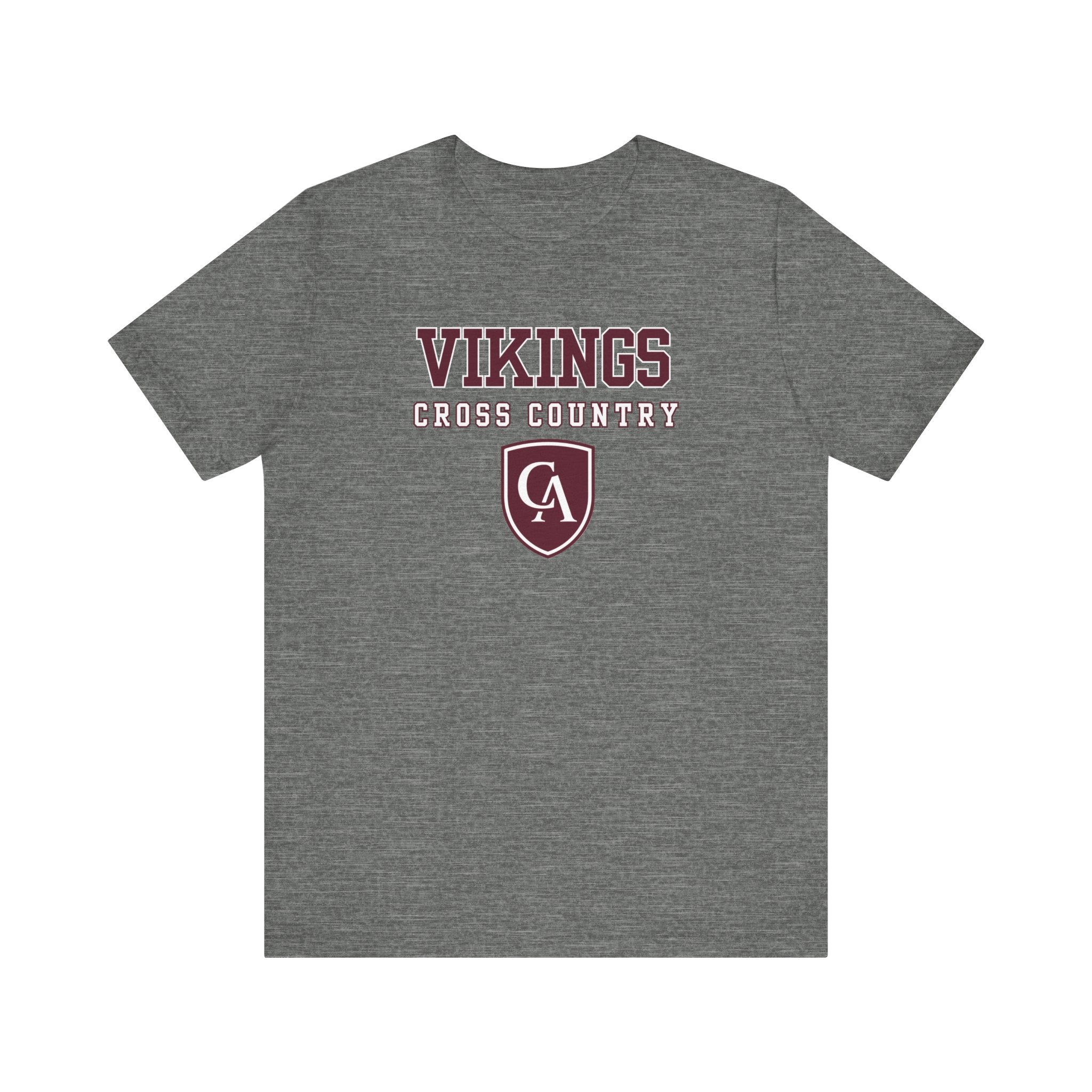 Adult Unisex Columbus Academy Vikings Cross Country Graphic Short Sleeve Bella + Canvas Soft Tee
