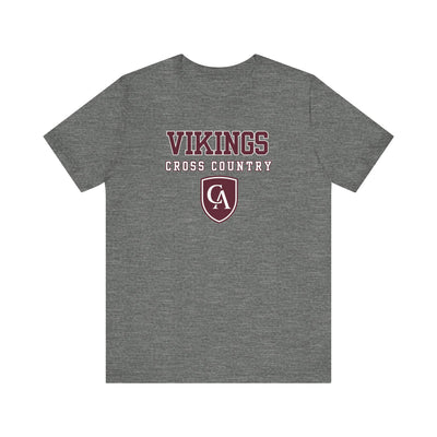 Adult Unisex Columbus Academy Vikings Cross Country Graphic Short Sleeve Bella + Canvas Soft Tee