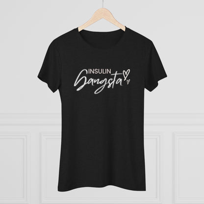 Women's Super Soft Insulin Gangsta T1D Short Sleeve Graphic Tee