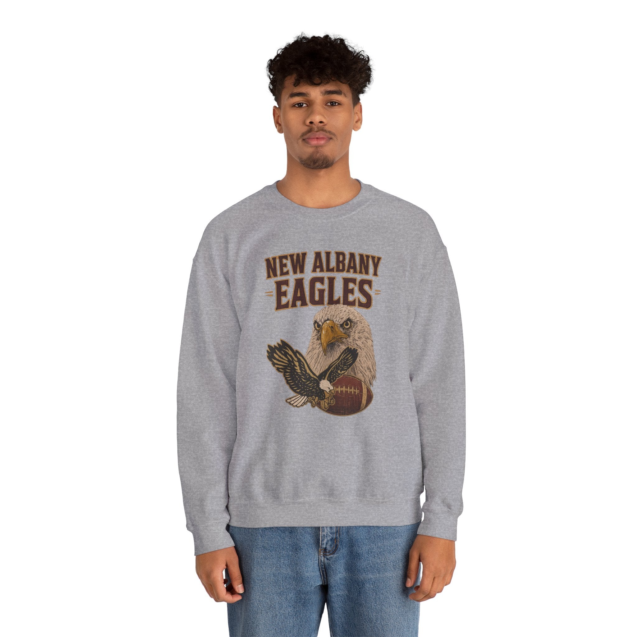 Adult Unisex New Albany Gridiron Eagle Graphic Sweatshirt