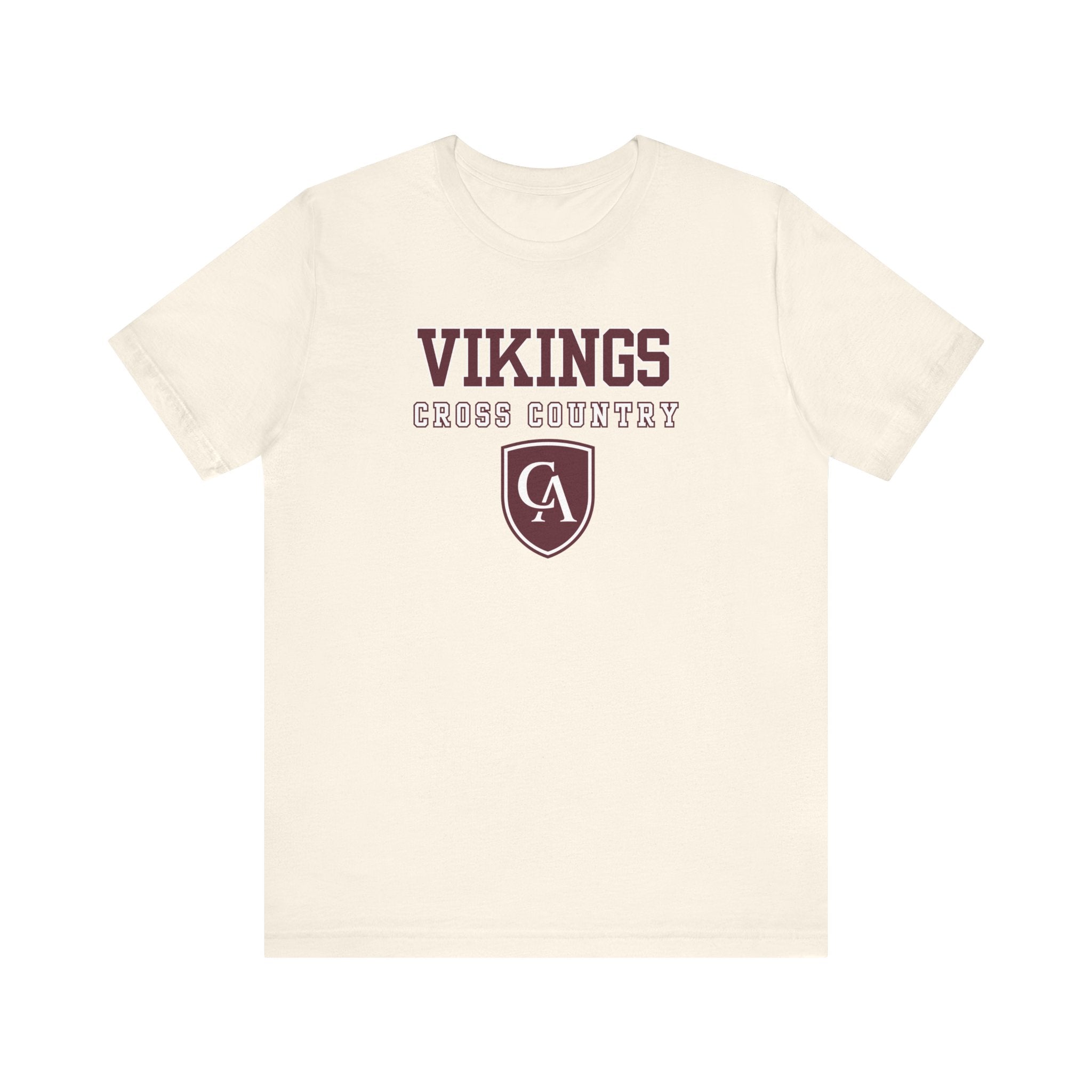 Adult Unisex Columbus Academy Vikings Cross Country Graphic Short Sleeve Bella + Canvas Soft Tee