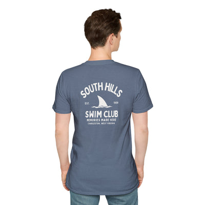 Adult Unisex South Hills Swim Club Heritage Graphic Short Sleeve Gildan Softstyle Tee