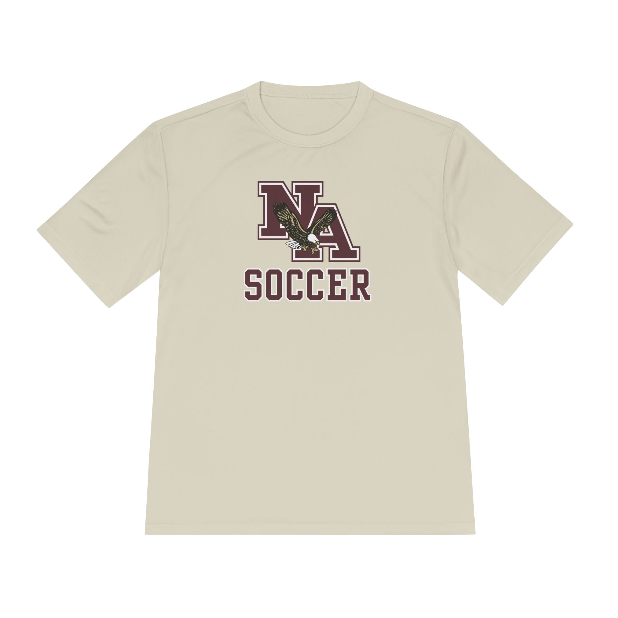 Adult Unisex New Albany Classic Maroon Soccer Logo Graphic Sport-Tek Competitor Performance Tee