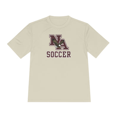 Adult Unisex New Albany Classic Maroon Soccer Logo Graphic Sport-Tek Competitor Performance Tee
