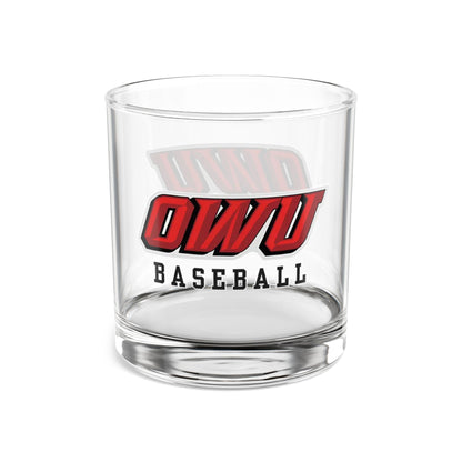 OWU Bishops Baseball Graphic Rocks Glass