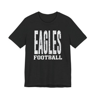 Adult Unisex New Albany Football Distressed Enlarged Graphic Short Sleeve Soft Tee