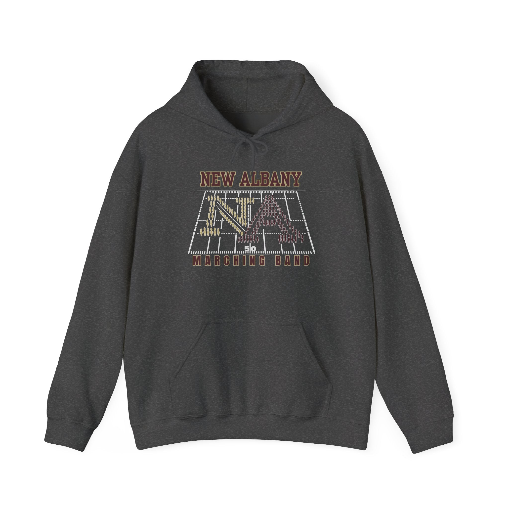 Adult Unisex New Albany Band Field Formation Graphic Hoodie