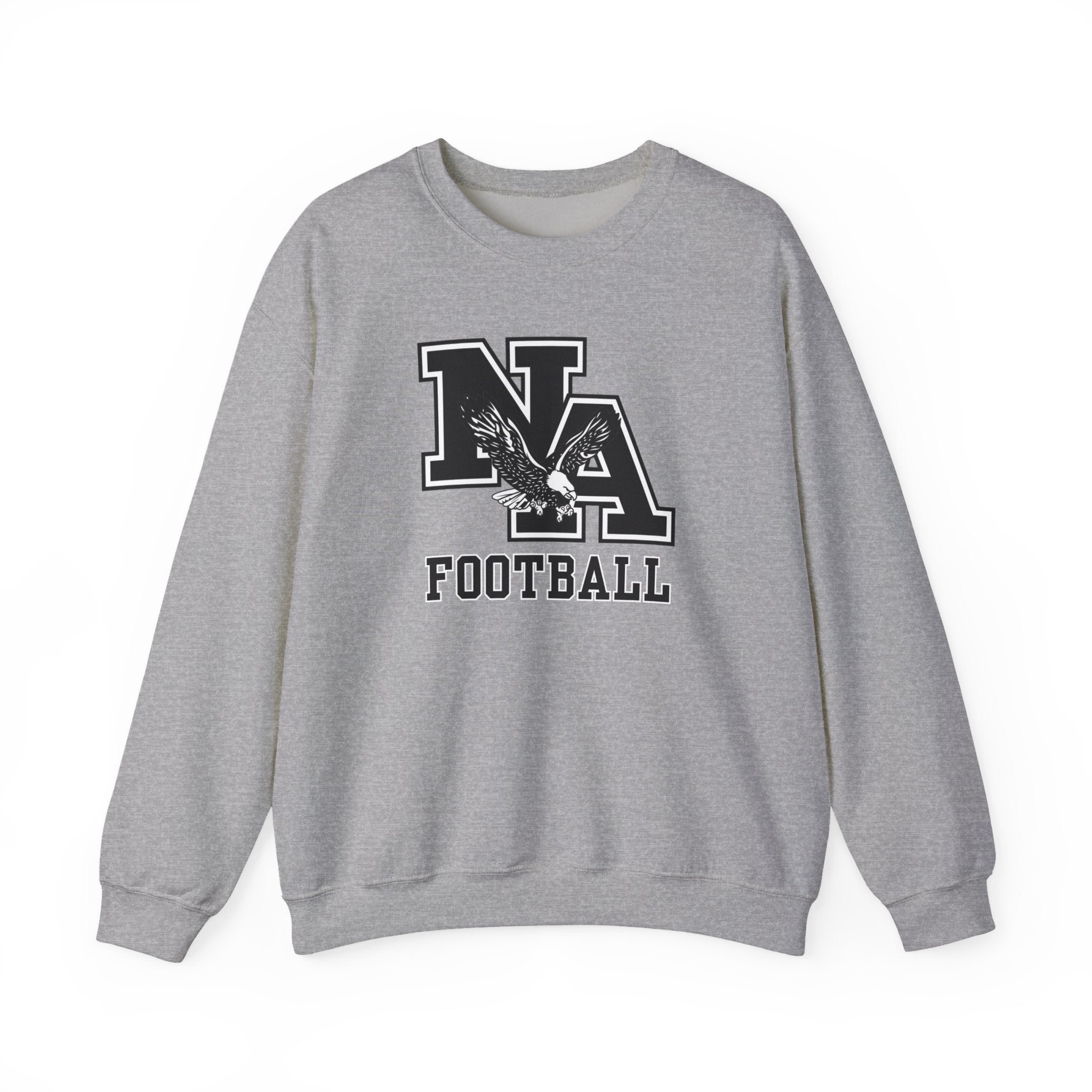 Adult Unisex Classic Logo Black Football Graphic Sweatshirt
